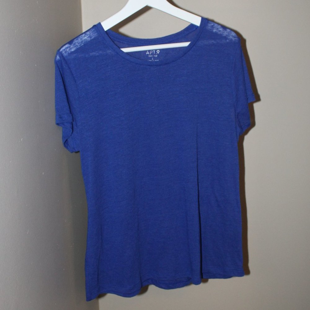 Apt 9 Essentials - Blue top - Size L